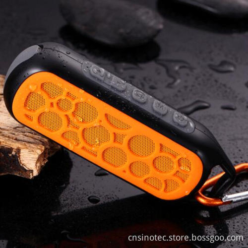 Portable waterproof bluetooth speaker, wireless bluetooth speaker with microphone